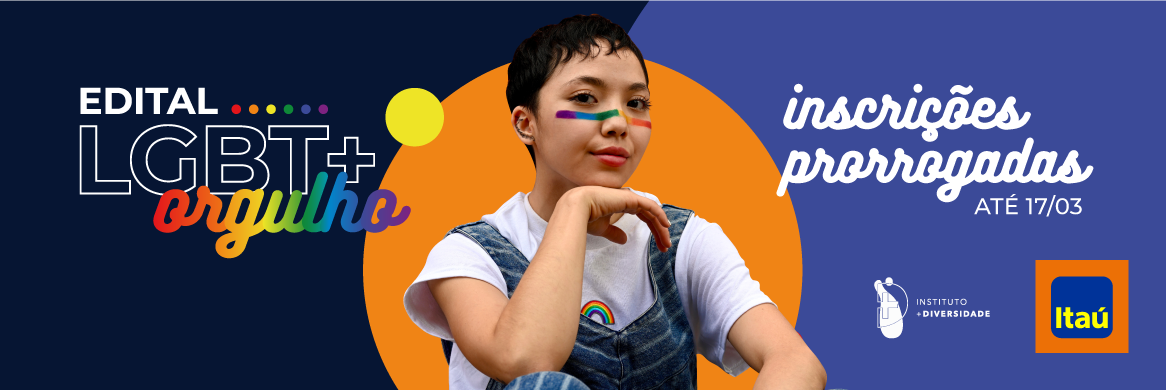 banner Edital Itaú LGBT+ 2023